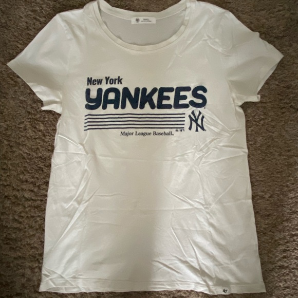 New York Yankees White T-Shirt - Picture 1 of 1